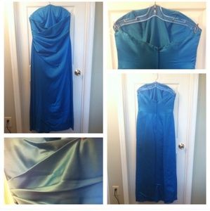 Blue bridesmaids dress